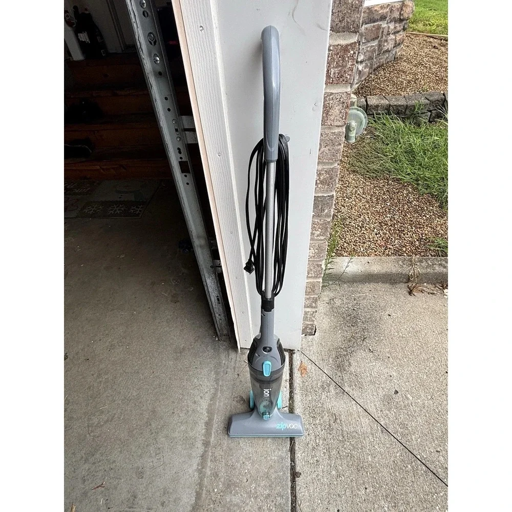 ionvac Stick Vacuum Cleaner Bagless Corded Multi Surface Gray Blue Lightweight